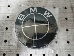 BMW フロントエンブレム 82mm【ブラック×ブラック】MPerformance MSport MPower