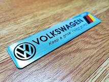 【フォルクスワーゲンB】軽量アルミ製 エンブレム■Volkswagen ゴルフ ポロ ビートル ニュービートル ティグアン アップ！ パサード GTI_画像1