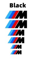 BMW(M)ブレーキキャリパーステッカー【ブラック】6P■Msport MPerformance MPower E46 E60 E90 F10 F20 F30 X12345678 ALPINA■クーポン_画像6