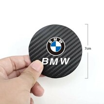 BMW カーボンレザー ドリンクホルダー コースター 2P■MPerformance MSport E36 E39 E46 E60 E90 F10 F20 F30 x1x2x3x4x5x6x7x8 320 325_画像2