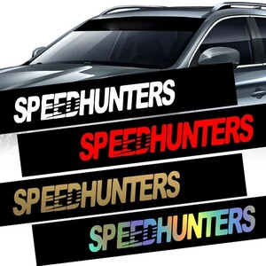 スピードハンターズ 大型ステッカー【マットゴールド】SPEED HUNTERS イベント カスタム JDM 痛者 ドレスアップデカール