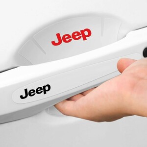 Jeep ドア傷防止ステッカー スケルトン 8P■クライスラー・ジープ ラングラー アンリミテッド グランドチェロキー コンパス レネゲード