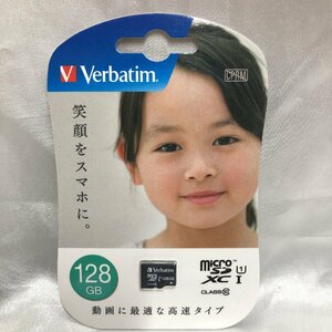 【未使用/インボイス登録店/KU】Verbatim バーべタイム micro SDXC 128GB メモリーカード MXCN128GJVZ3 IOデータ　MZ1113/0004-2