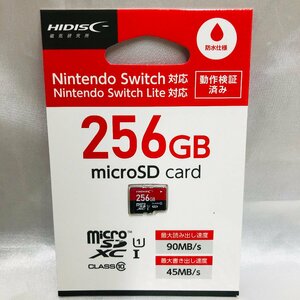 【未使用/インボイス登録店/KU】HIDISC Nintendo Switch ニンテンドースイッチ対応 256GB HDMCSDX256GSW micro SDXCカード　MZ1113/0007-2