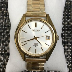 【中古現状品/インボイス登録店/TO】SEIKO セイコー KS キングセイコー ハイビート 自動巻き 腕時計 5625-8001 シルバー文字盤　MZ1114/005