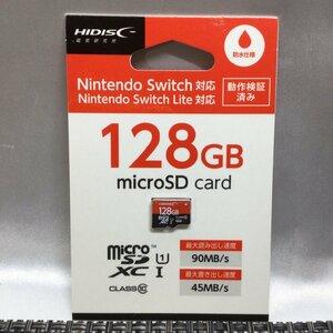 【未使用/インボイス登録店/TO】HIDISC Nintendo Switch ニンテンドースイッチ対応 128GB HDMCSDX128GSW micro SDXCカード　MZ1124/0005-2