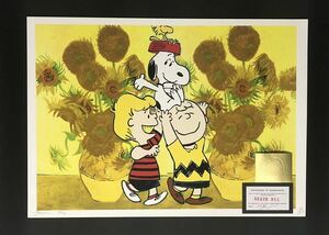 世界限定100枚 DEATH NYC アートポスター スヌーピー SNOOPY ゴッホ ひまわり PEANUTS チャーリーブラウン ウッドストック ポップアート