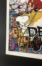 世界限定100枚 DEATH NYC アートポスター ミッキーマウス SNOOPY スヌーピー バスキア Disney ペイントbanksy 現代アート ポップアート_画像3