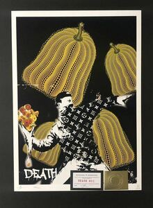 世界限定100枚 DEATH NYC アートポスター Banksy バンクシー フラワーボンバー ゴッホ ひまわり 草間彌生 かぼちゃ ヴィトン ポップアート