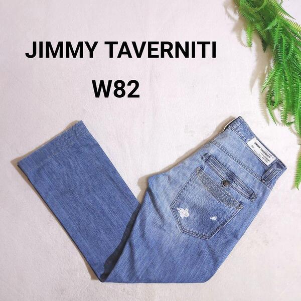 JIMMY TAVERNITI ダメージ加工 デニム パンツ ライトブルー 表記サイズ29 実質M.L相当 9777