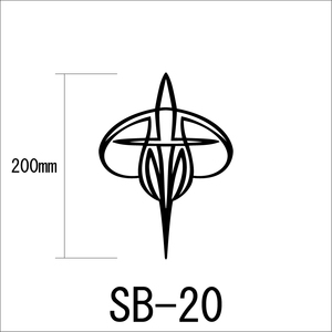 SB-20　ピンストライプ　ステッカー　デカール　ホットロッド　トライバル　デザイン　カスタム　カッティングシート