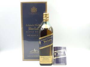 ◎Johnnie Walker/ジョニーウォーカー/Blue Label/ブルーラベル/オールデスト/グリーンボトル/ウイスキー/750ml/43％/箱付き/未開栓品