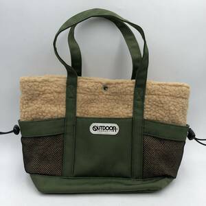 【OUTDOOR PRODUCTS】 アウトドアプロダクツ　ミニトートバッグ　レディース　ボア　季節感　かわいい　グリーン