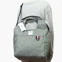 ★ルコック le coq sportif 新品 ポケットいっぱい 2WAY スウェット ショルダーバッグ トート バッグ 鞄 BAG 灰[36231-030]一 六★QWER■_画像1