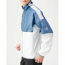 ★アディダス adidas 新品 メンズ 防風 保温 裏起毛 トレーニング ウォーム ウインド ジャケット Lサイズ [HK9811-L] 二 弐★QWER★_画像1