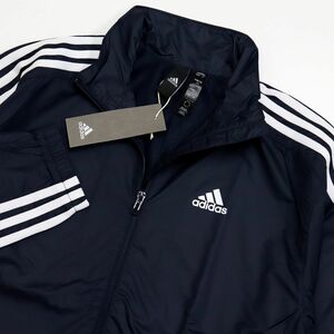 ★アディダス adidas 新品 メンズ 裏起毛 マストハブ 3ストライプス トレーニング ウインド ジャケット 紺 [GE0407-O] 二 参★QWER★