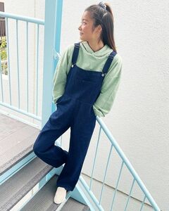 ★ビラボン BILLABONG 新品 レディース COURDUROY OVERALL オーバーオール コーデュロイサロペット L[BB014703-DNM-L]一 四 弐★QWER