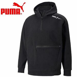 ★プーマ PUMA 新品 メンズ ボア フリース ハーフジップ プルオーバー パーカー ジャケット Lサイズ[672405-01-L] 二 弐★QWER★