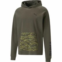 ★プーマ PUMA 新品 メンズ 吸水速乾 ドライ カモフラ スウェット フーディー パーカー ジャケット Lサイズ [523755-73-L] 三 弐★QWER_画像1