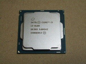 インテル Intel CPU Core i3-8100 3.60GHz 4コア/4スレッド LGA1151　正常動作品