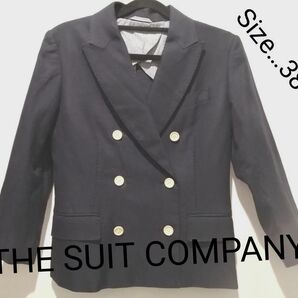 THE SUIT COMPANY スーツカンパニー ジャケット　38 ネイビー　