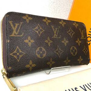 本物保証 1円~ 美品 LOUISVUITTON モノグラム ジッピーウォレット 男女 ラウンドファスナー 長財布 ルイヴィトン 中古 送料無料 RAE1