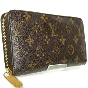 本物保証 1円~ 美品 LOUISVUITTON モノグラム ジッピーウォレット 男女 ラウンドファスナー 長財布 ルイヴィトン 中古 送料無料 GAD2