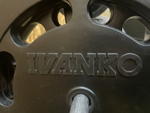 IVANKO イヴァンコ ラバーバーベルプレートセット プレートツリー付き プレート計107.5Kg 穴径28mm 筋トレ 「1626」_画像8