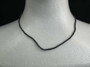 KY0511-36I　留め金具K18WG刻印あり　ブラックダイヤモンド　ネックレス　20.00ct　40cm　アクセサリー　装飾品　服装小物