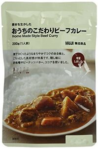  Muji Ryohin material . raw . did .... prejudice beef curry 200g (1 portion ) 12040323