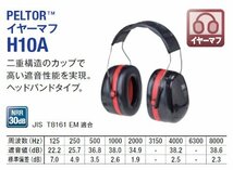 3M 防音 イヤーマフ JIS適合品 PELTOR ヘッドバンド式 H10A_画像3