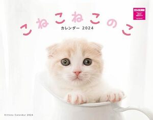 こねこねこのこカレンダー 2024（月めくり/壁掛け） (ネコ・パブリッシング)