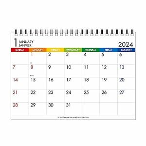 エトランジェディコスタリカ A5カレンダー[CAL] カラーバー 0102-CLT-A-12