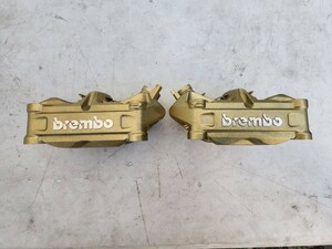 brembo　ブレンボ　ブレーキ　キャリパー　ラジアルマウント　左右セット　４ピストン　オートバイ用　BMW　S1000RR　純正　カスタム　中古