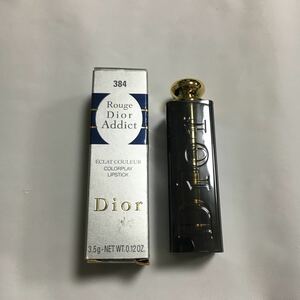 新品未使用品 フランス製 Christian Dior ルージュ ピンクレッド 384 化粧品 コスメ 箱付き リップ 口紅 クリスチャン ディオール