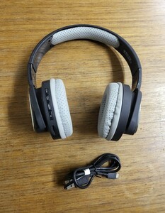 MP3プレーヤー搭載　BTヘッドフォン デルタ Bluetooth　ヘッドフォン　中古　稼働品　純正充電コード付き