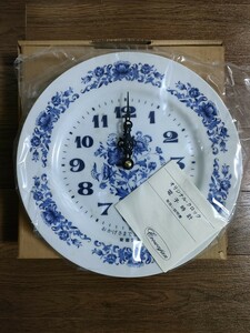 【未使用】 安田生命 創業100周年 昭和56年 皿時計 掛け時計