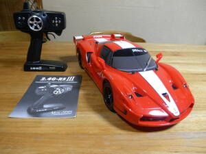 ★タミヤ 1/10 TT-01 ４WD♪フェラーリ FXX♪2.4Ghzプロポ♪2.4Ghzプロポセット◇LEDライトユニット◆即走行可 動作確認済フルセット☆