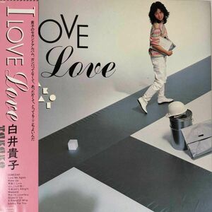 39794★美盤 白井貴子 / I LOVE LOVE ※帯付き