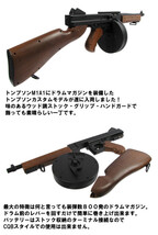 DOUBLE EAGLE トンプソンM1A1 サブマシンガン 電動ガン 18歳以上フルセットエアガン_画像3