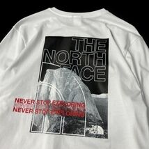 1円～!売切!【正規新品】THE NORTH FACE DOME BACK GRAPHIC L/S 長袖 Tシャツ ロンT US限定 コットン100% 上質 アウトドア(M)白 180902-20_画像4