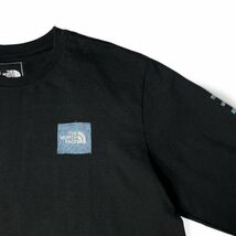 1円～!売切!【正規新品】THE NORTH FACE◆L/S LOGO PLAY 長袖 Tシャツ ロンT US限定 袖ロゴ ヒマラヤ 落描き風 ボックスロゴ(M)黒180902-20_画像6