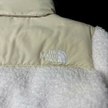 1円～!売切!【正規新品】THE NORTH FACE SHERPA NUPTSE JACKET ダウンジャケット ヌプシ モコモコ シェルパフリース ボア(M)白 190122-175_画像9