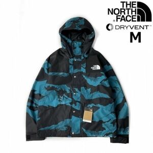 1円～!売切!【正規新品】THE NORTH FACE 86 RETRO MOUNTAIN JACKET マウンテンジャケット US限定 1986 復刻 撥水 防水(M)青 総柄180915-135