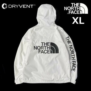 1円～!売切!【正規新品】THE NORTH FACE PRINTED MILLERTON JACKET マウンテンジャケット US限定 ミラートン 袖ロゴ 撥水(XL)白 180915-65