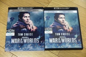 海外版 宇宙戦争 4K ULTRA HD＋ブルーレイ 4Kに日本語収録 トム・クルーズ主演 アウターケース付き