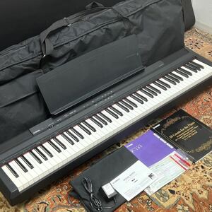 ○動作品 YAMAHA P-105 ヤマハ 電子ピアノ デジタルピアノ キーボード 88鍵盤 GHS鍵盤 カバー 運搬ケース 説明書■兵庫県姫路市発