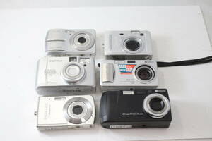 【6個】RICOH Capllio G4wide/R2/PENTAX Optio 230/M30/E50/S50/コンパクトデジタルカメラ まとめて ジャンク セット まとめ (978)