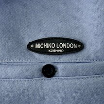 新品 ミチコロンドン 秋冬 裏暖 フリース スウェット ハーフジップ トレーナー LL 薄青 【3WML-R261_LBL】 MICHIKO LONDON KOSHINO メンズ_画像8