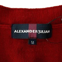 新品 アレキサンダージュリアン BIELLA YARN メリノ ウール ニット カーディガン M 赤 【I46934】 秋冬 メンズ ALEXANDER JULIAN 洗濯可_画像10